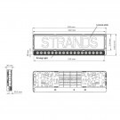 Strands Nuuk E-Line ledbar integrert i skiltbrakett. thumbnail