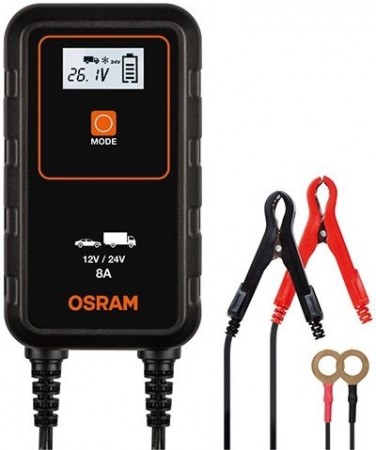 OSRAM Batterilader lader for 12V og 24V batterier